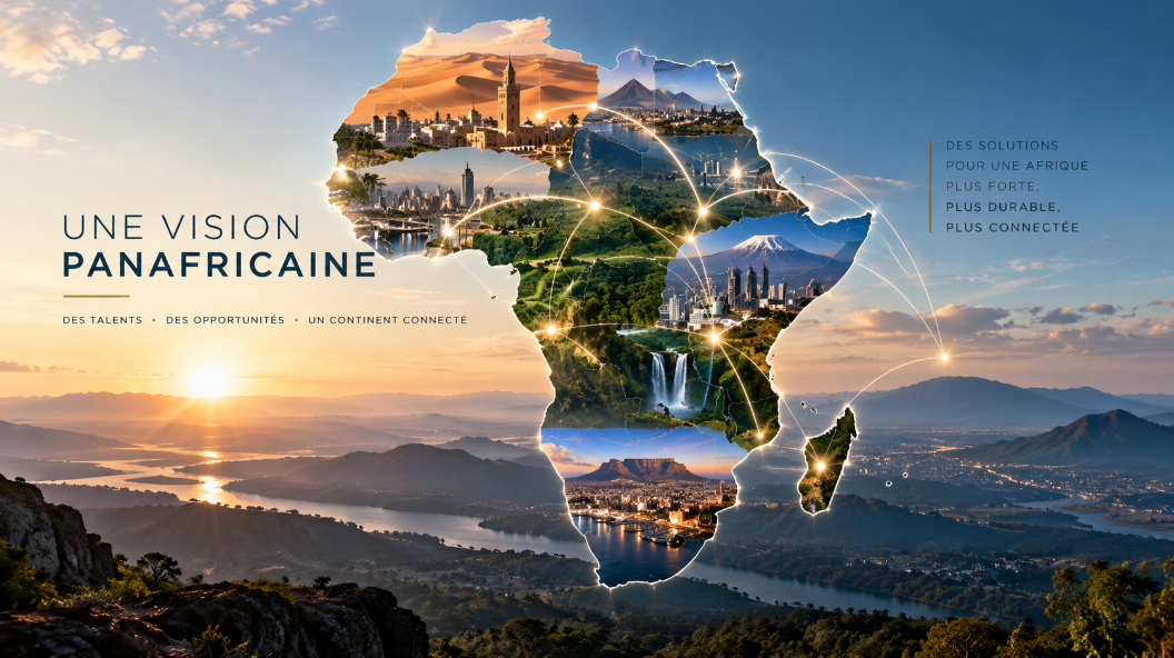 African city and infrastructure seen through bold architecture